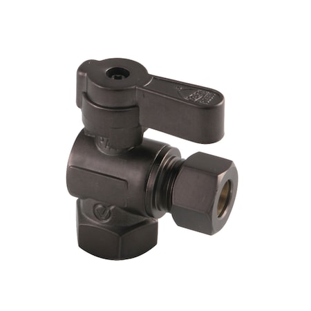 Kingston Brass KF5330ORB 5/8-Inch OD Comp x 3/8-Inch OD Comp Angle Stop Valve, Oil Rubbed Bronze KF5330ORB